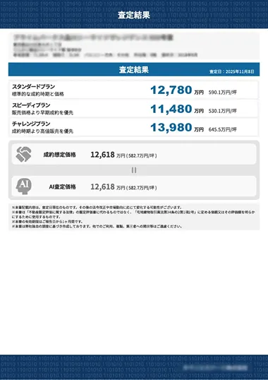 売却査定書のイメージ